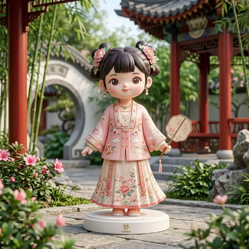 AI generated 3D rendering style figure renderings