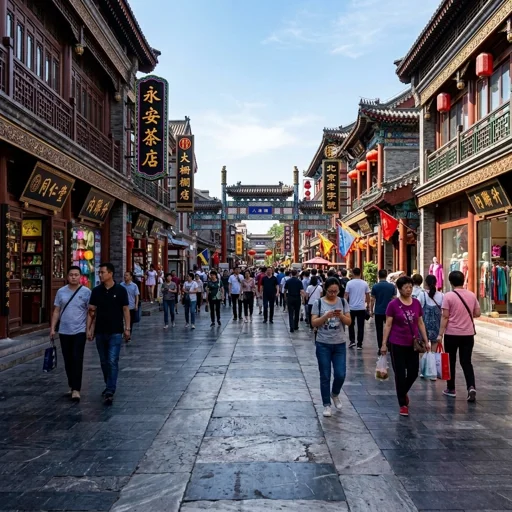 商业街杂物消除效果