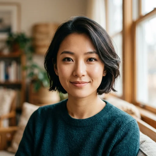 年轻女性人脸细节变清晰效果