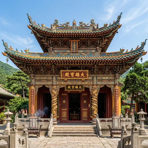 传统中式建筑图片变清晰效果