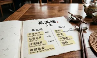 纸质手写菜单菜名与价格 OCR 文字提取效果