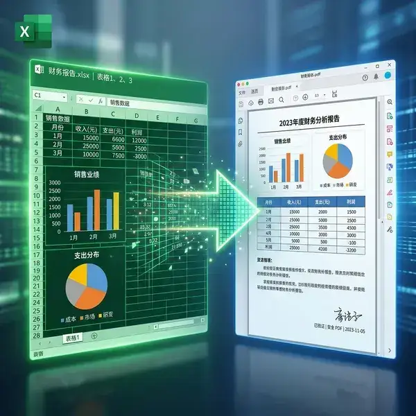 Excel 转 PDF 效果预览