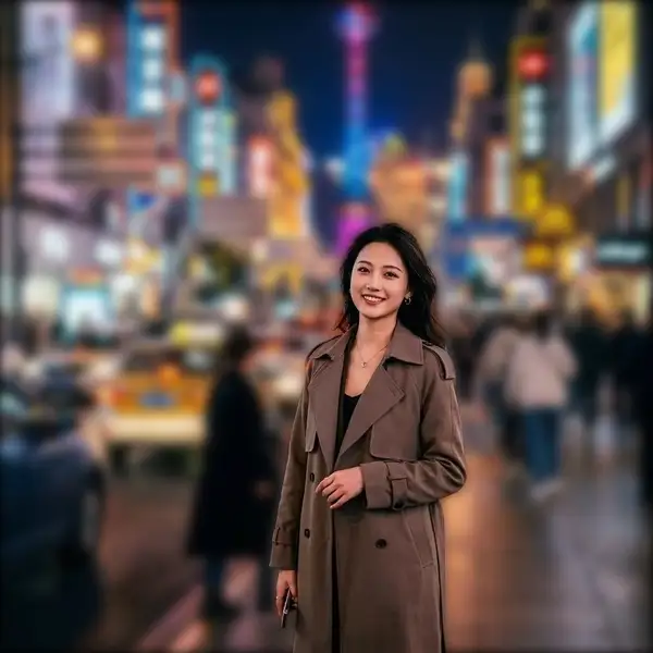 上传图片,AI 智能虚化背景 - 虚化后