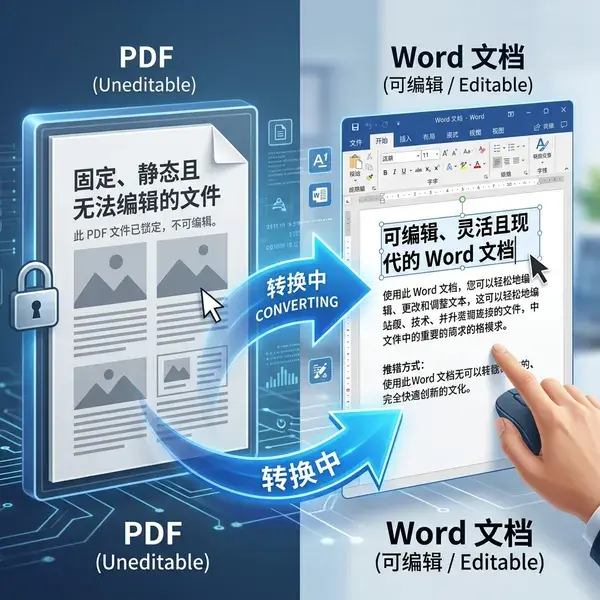 PDF 转 Word 效果预览