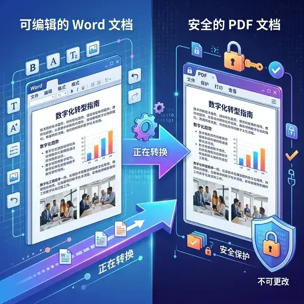 Word 转 PDF 效果预览